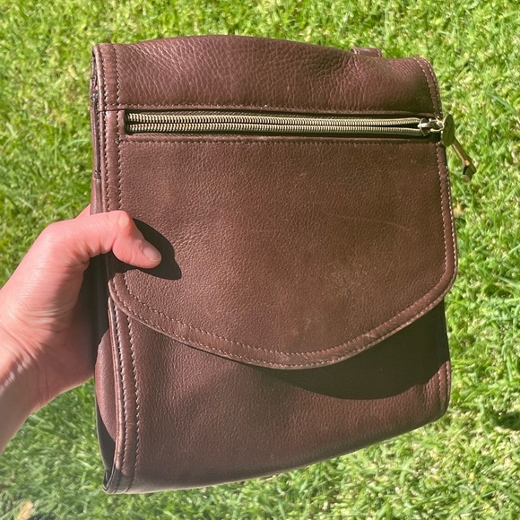 Fossil 75082 Brown Crossbody Bag - Genuine Leather - Picture 2 of 7